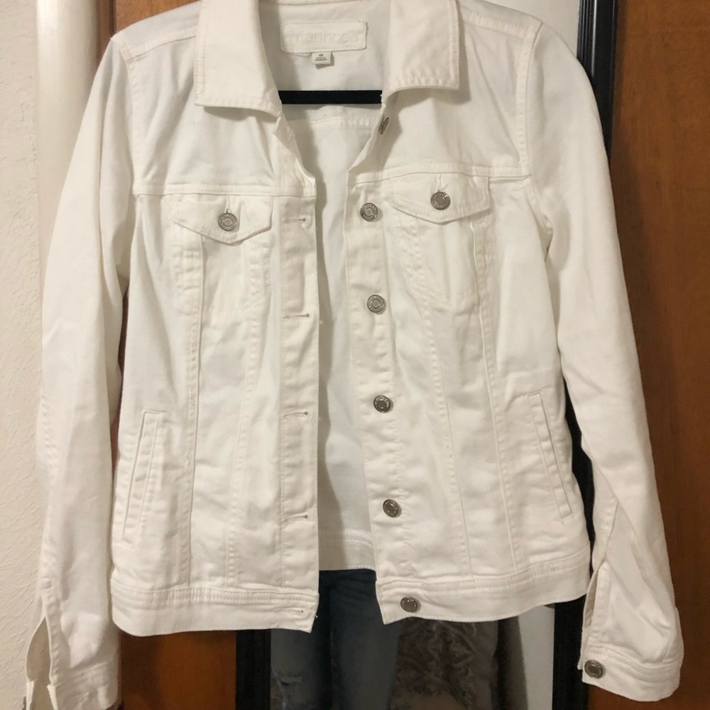 White jean jacket